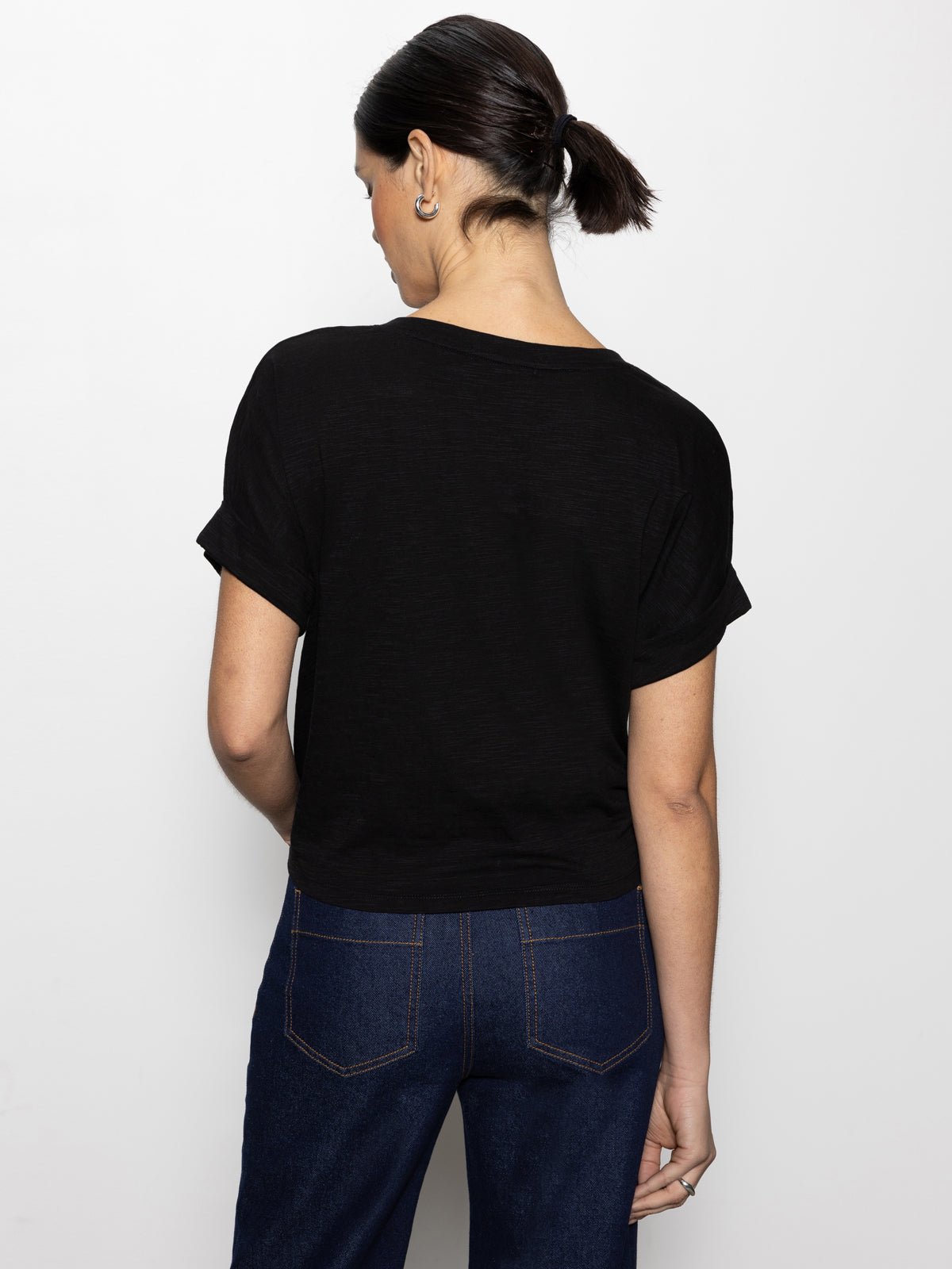 All Day Tie Tee Black - Image 3