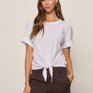 All Day Tie Tee White