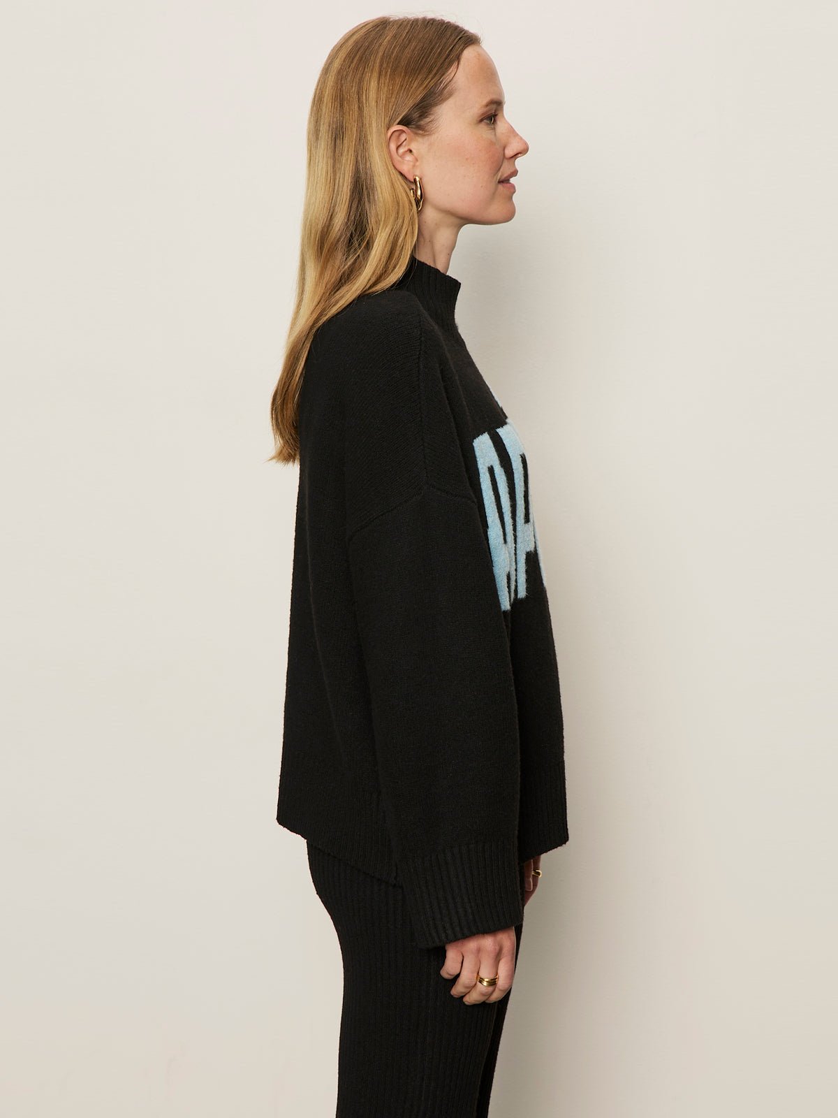 Apres Ski Sweater Black/Aquamarine - Image 3