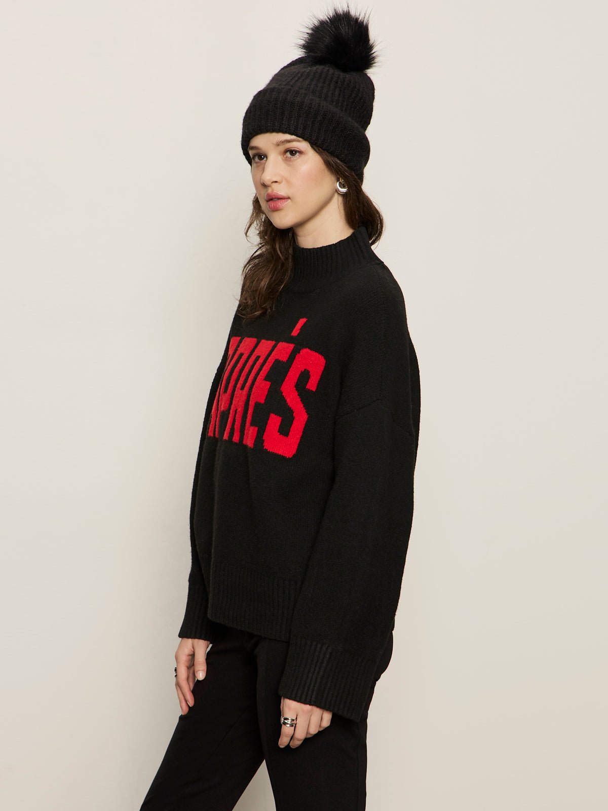 Apres Ski Sweater Black/Mars Red - Image 2