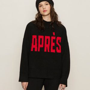 Apres Ski Sweater Black/Mars Red