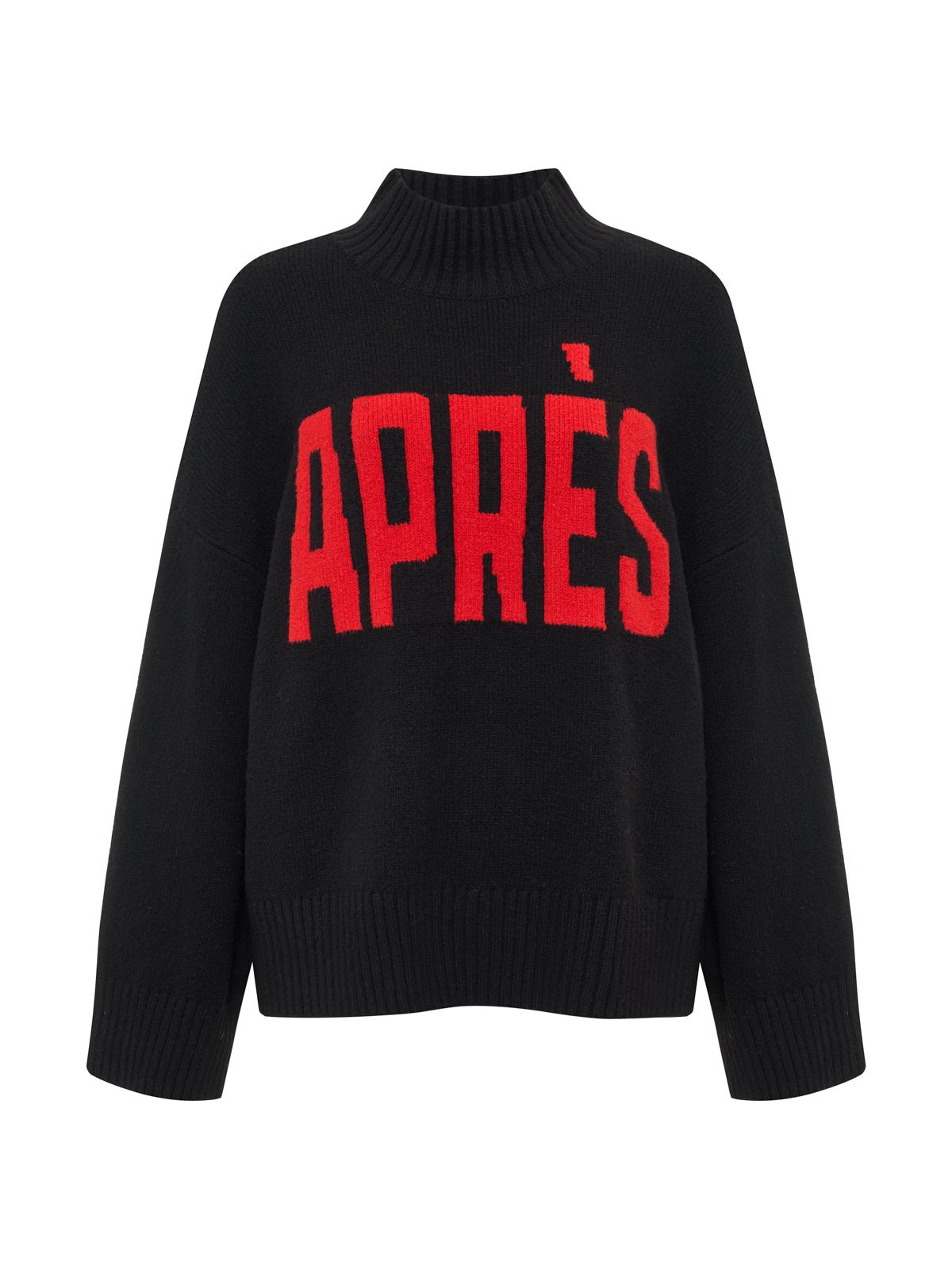 Apres Ski Sweater Black/Mars Red - Image 6