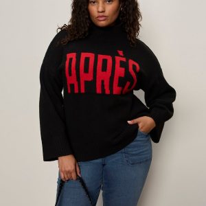 Apres Ski Sweater Black/Mars Red Extended Sizing