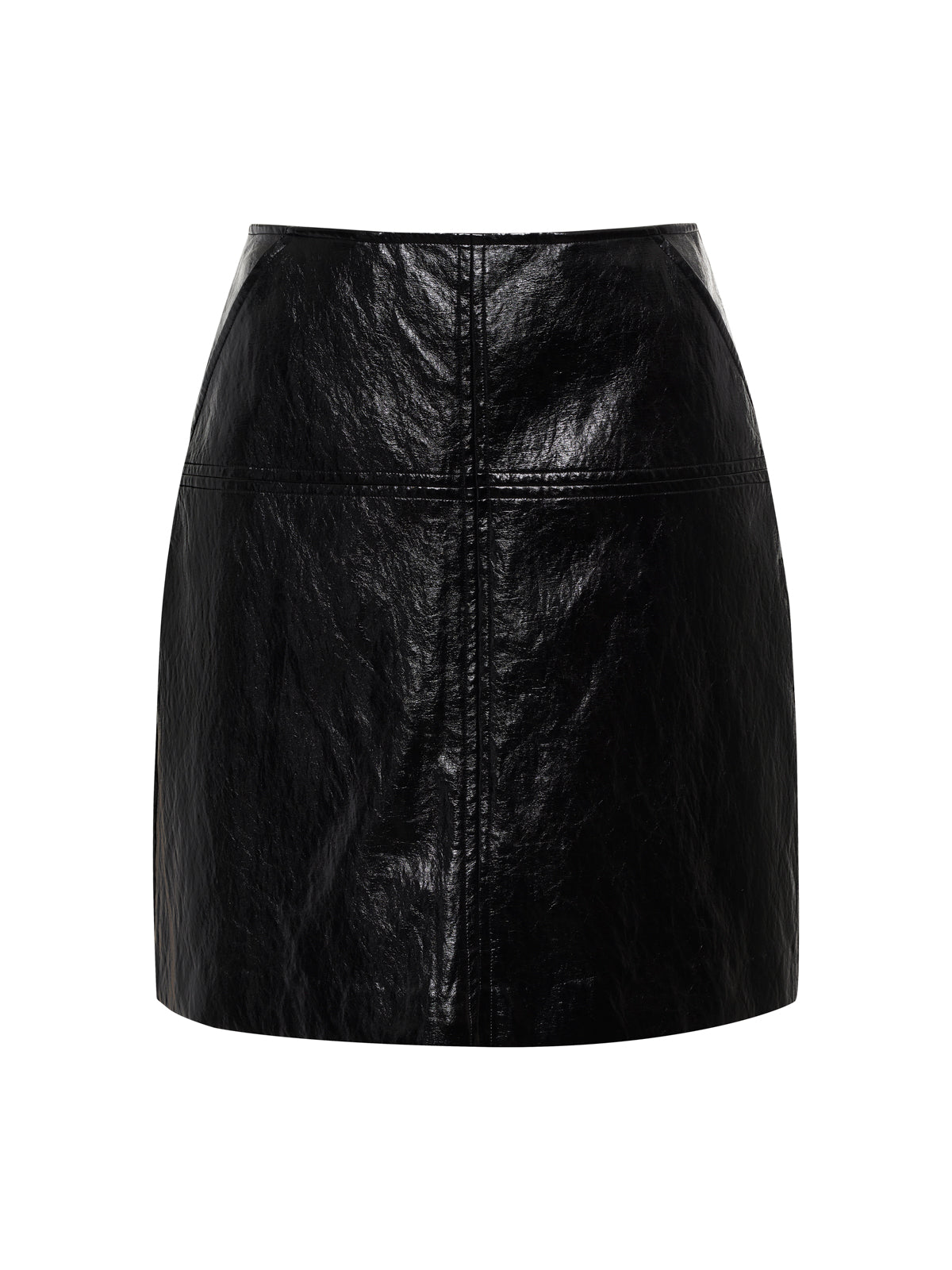 Broadway Leather Skirt Black - Image 5