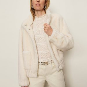 Coco Fur Jacket Almond Cream