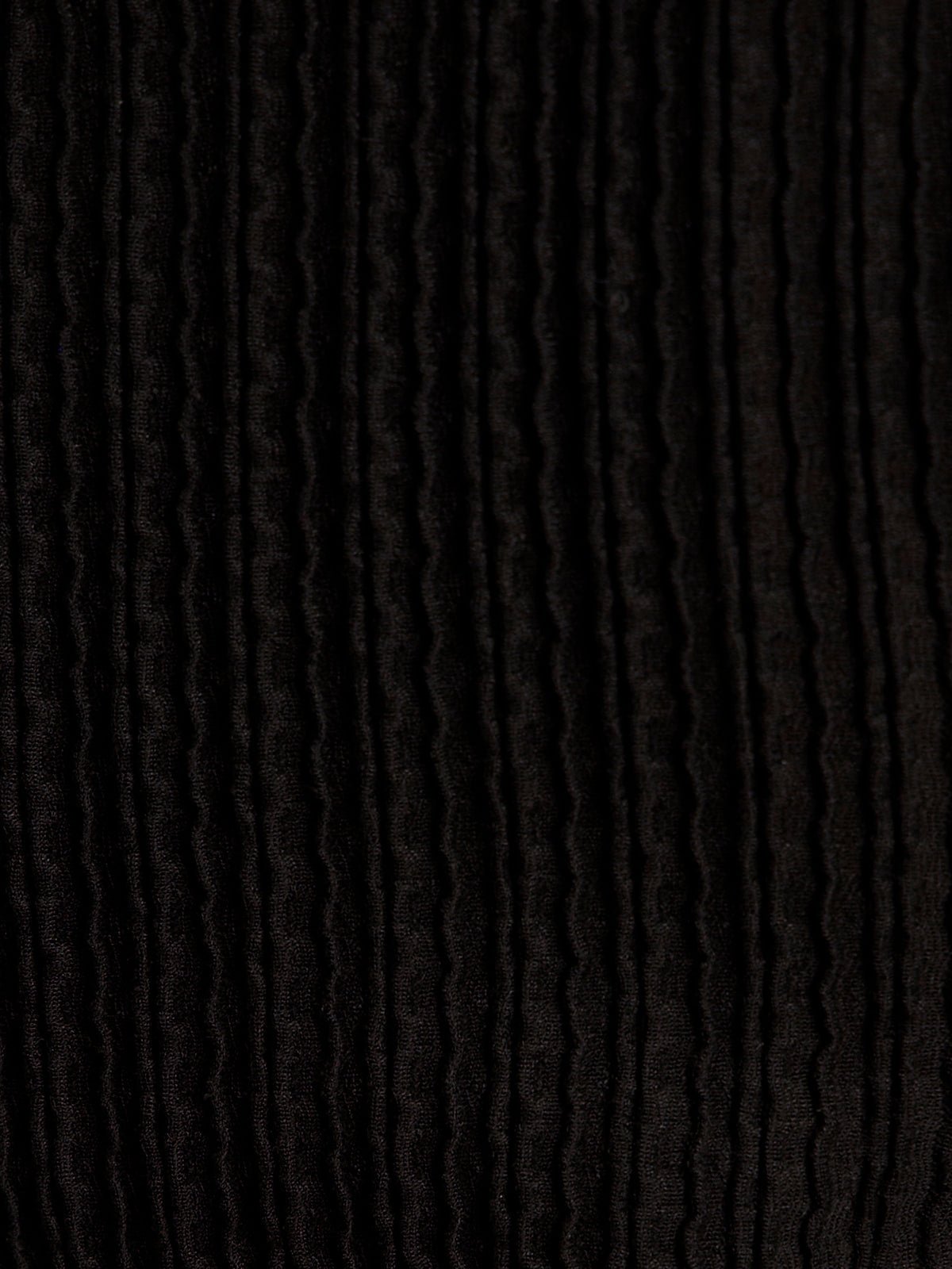 Long Sleeve Boatneck Textured Top Black - Image 6