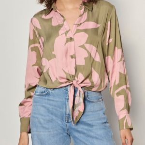 Lover Tie Shirt Pink Silhouette Petite Sizing