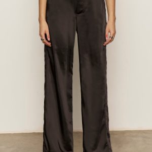 Modern Satin Trouser Black