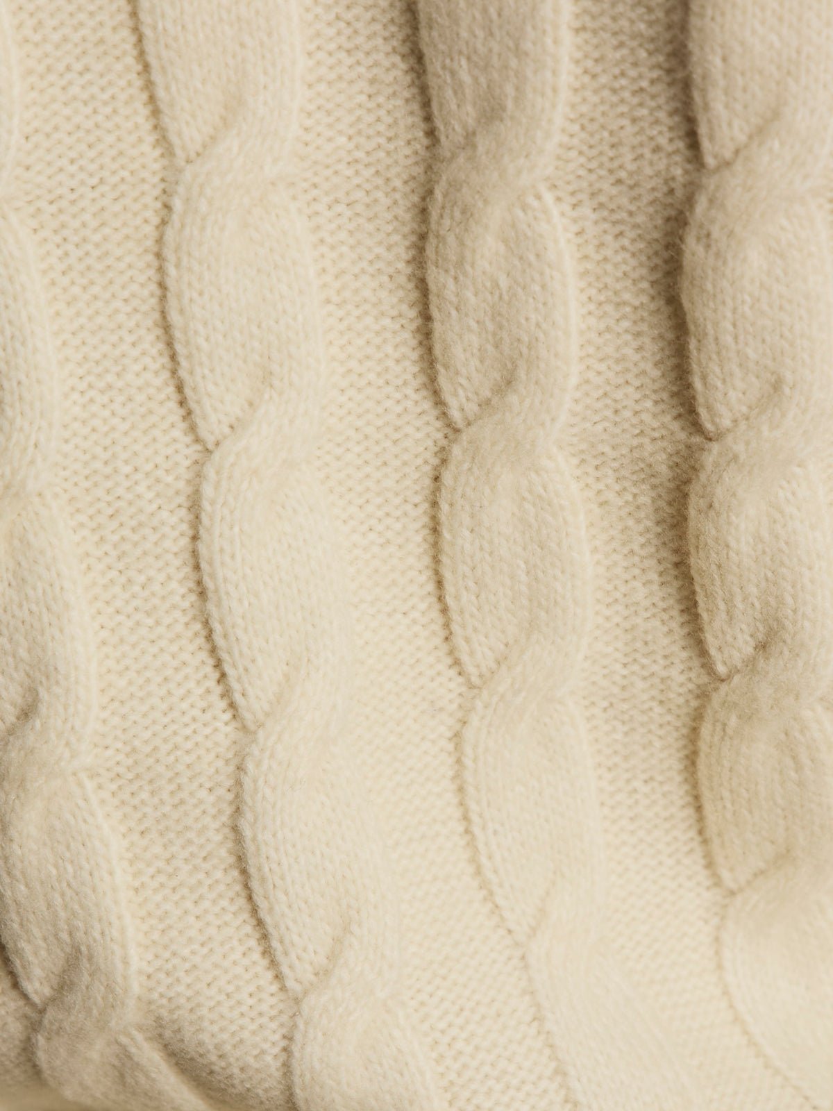 One In A Million Cable Crewneck Sweater Vanilla - Image 8