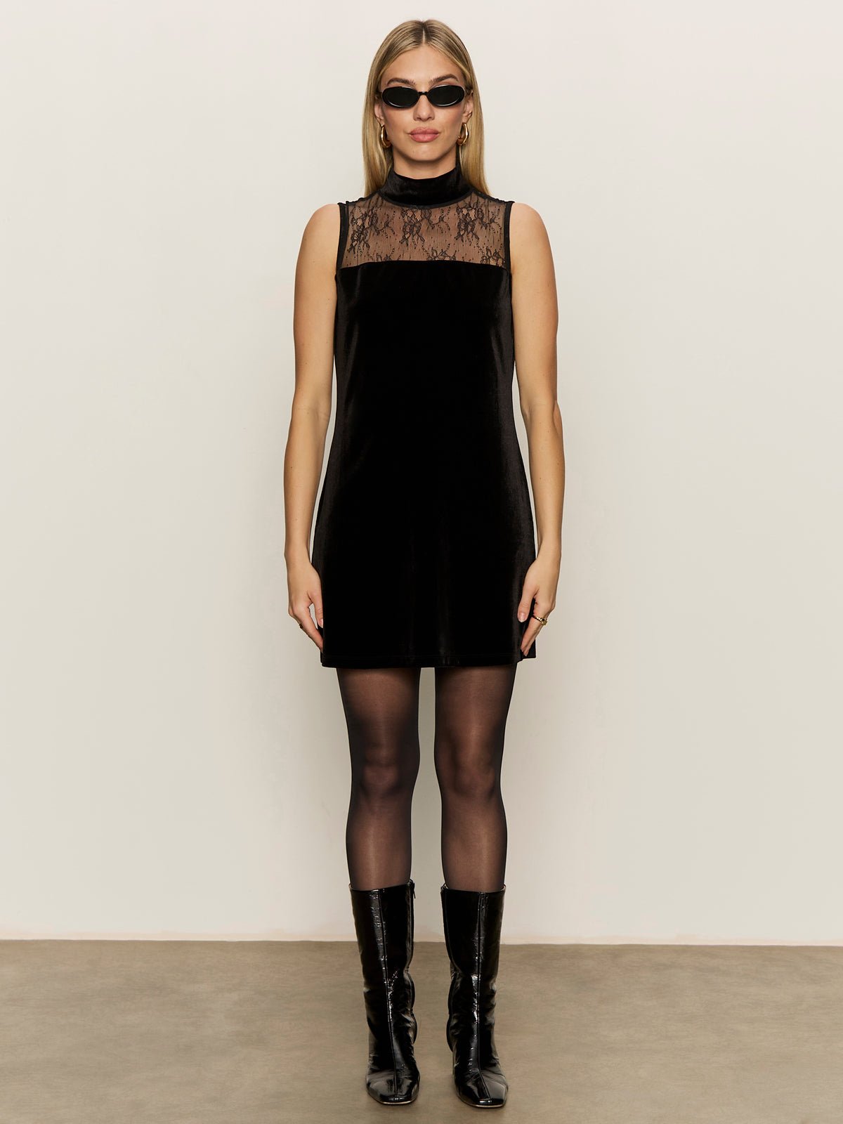 Party Shift Dress Black - Image 3