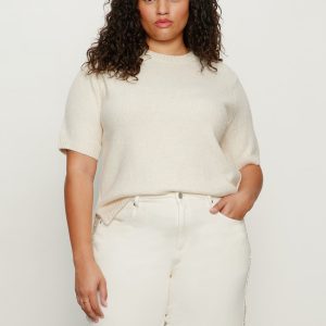 Perfect Sweater Tee Vanilla Creme Extended Sizing
