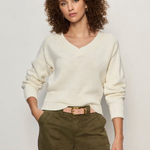 Perfect V-Neck Sweater Vintage Ivory