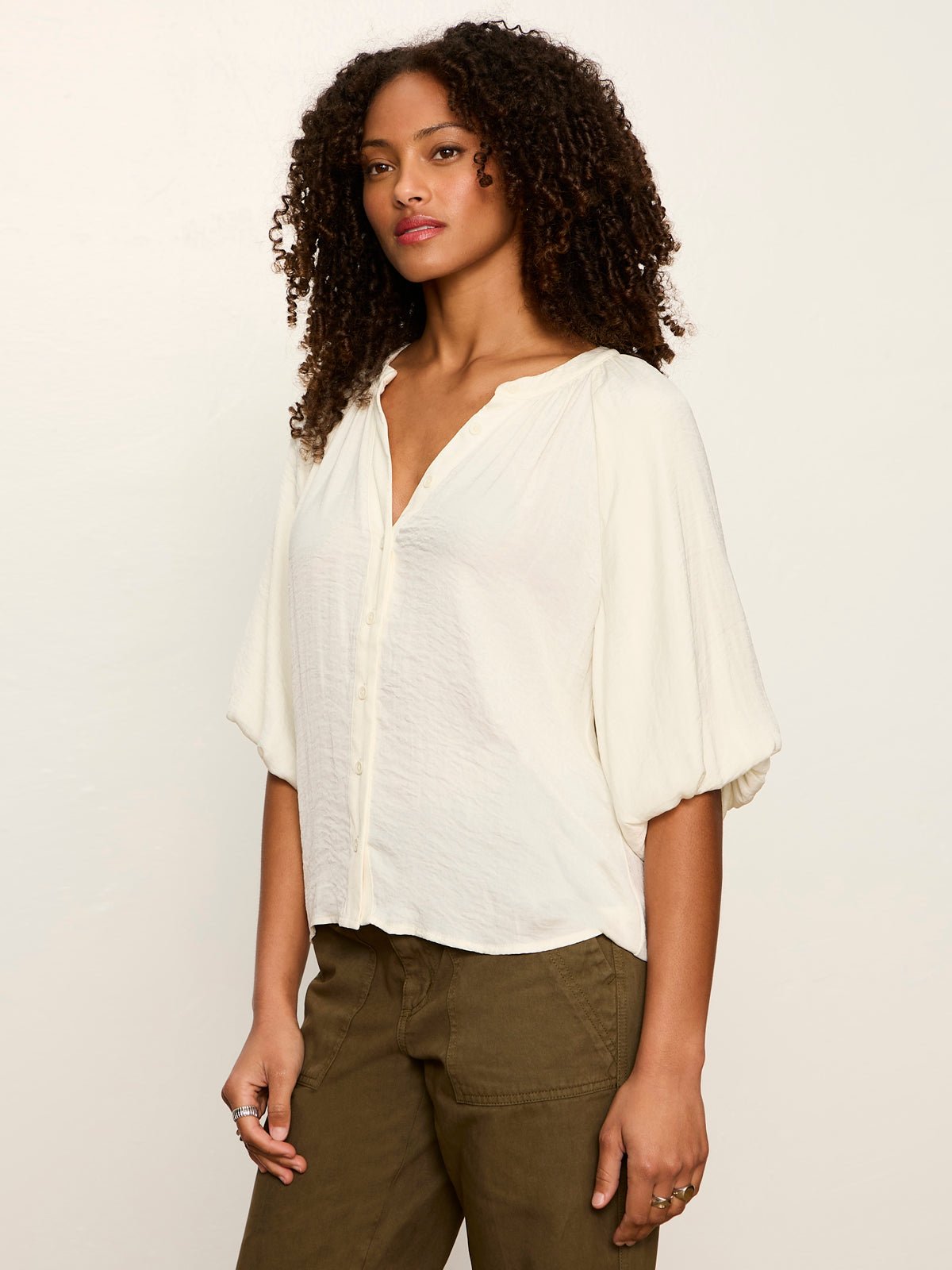 Plenty Of Love Bubble Blouse Collagen - Image 3