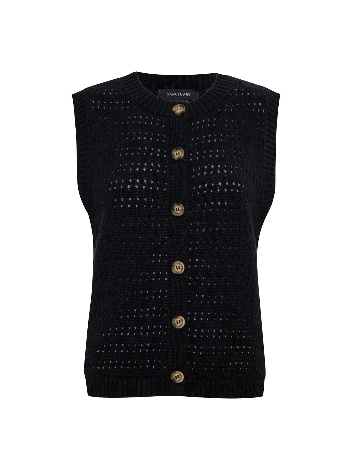 Pointelle Shell Black - Image 6