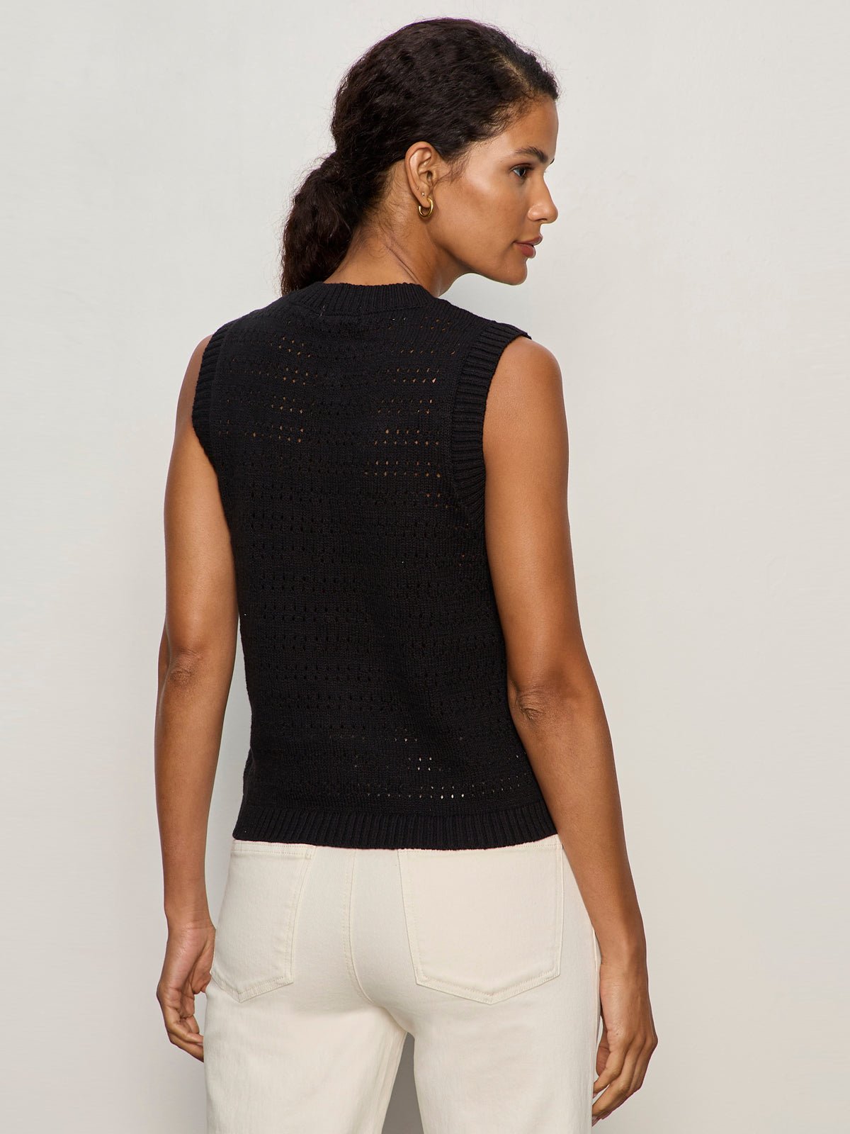 Pointelle Shell Black - Image 4