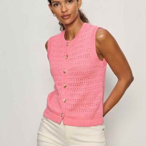 Pointelle Shell Bloom Pink