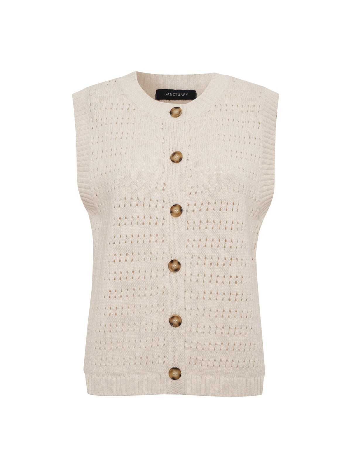 Pointelle Shell Vintage Ivory - Image 7