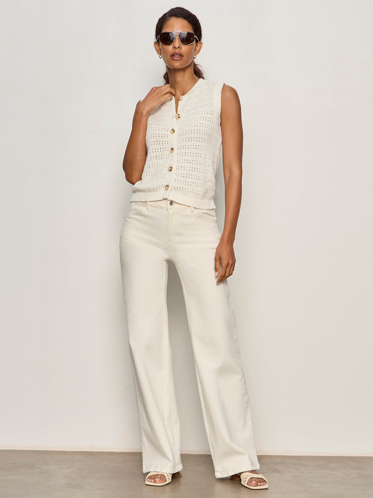 Pointelle Shell Vintage Ivory - Image 5