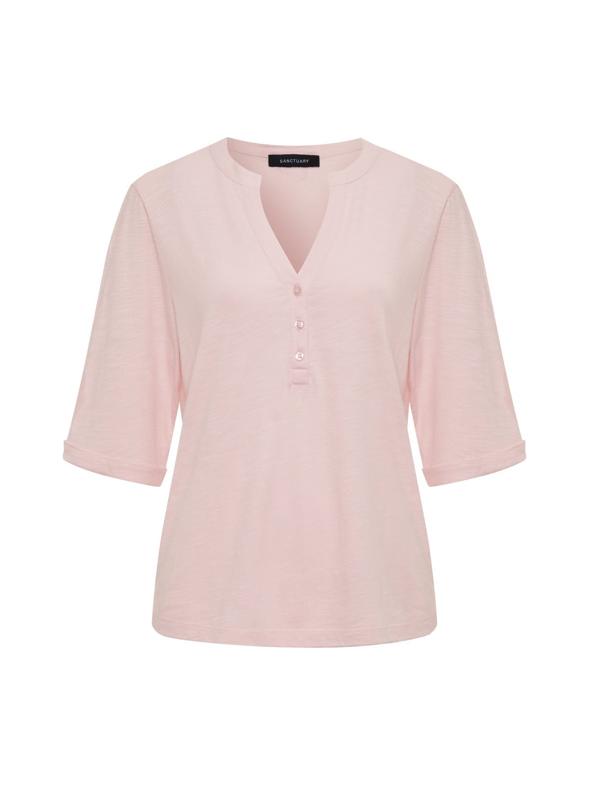 Rolled Sleeve Tee Oxygen Pink - Image 6