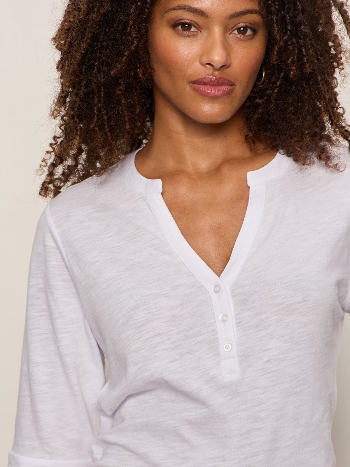Rolled Sleeve Tee White - Image 2