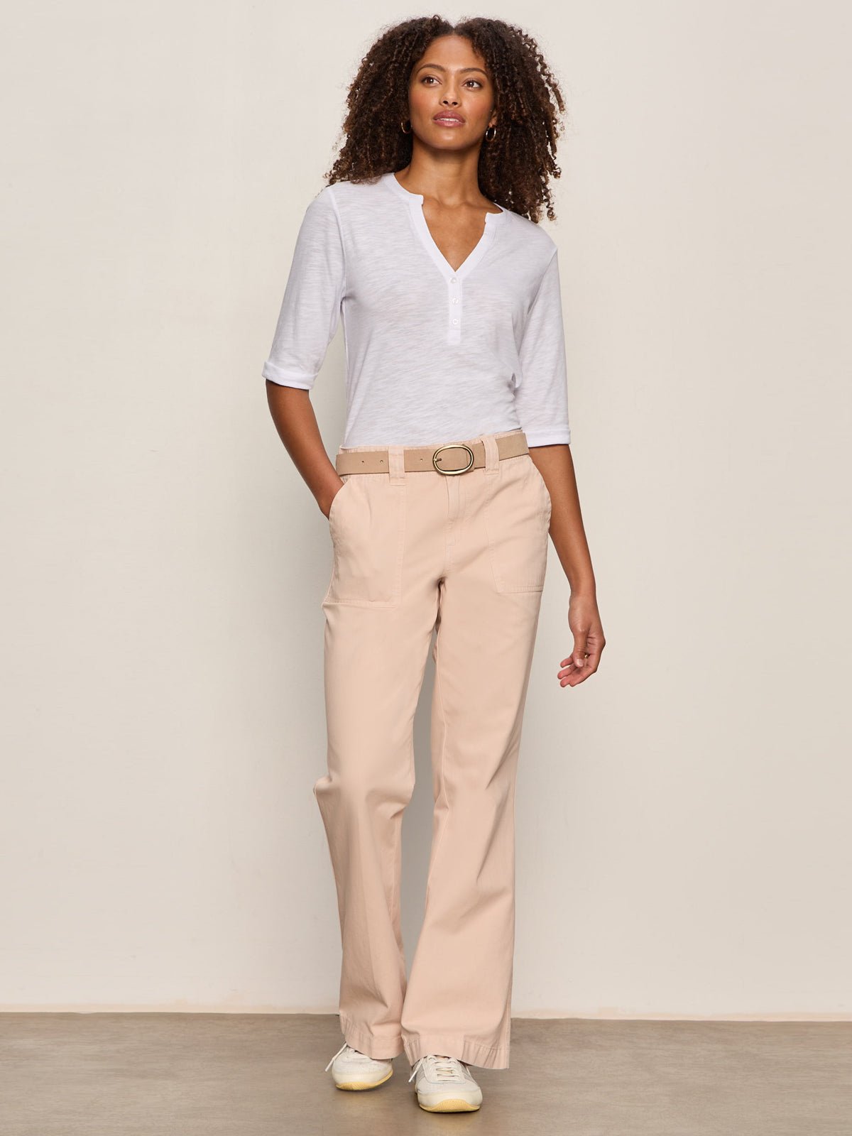 Rolled Sleeve Tee White - Image 6