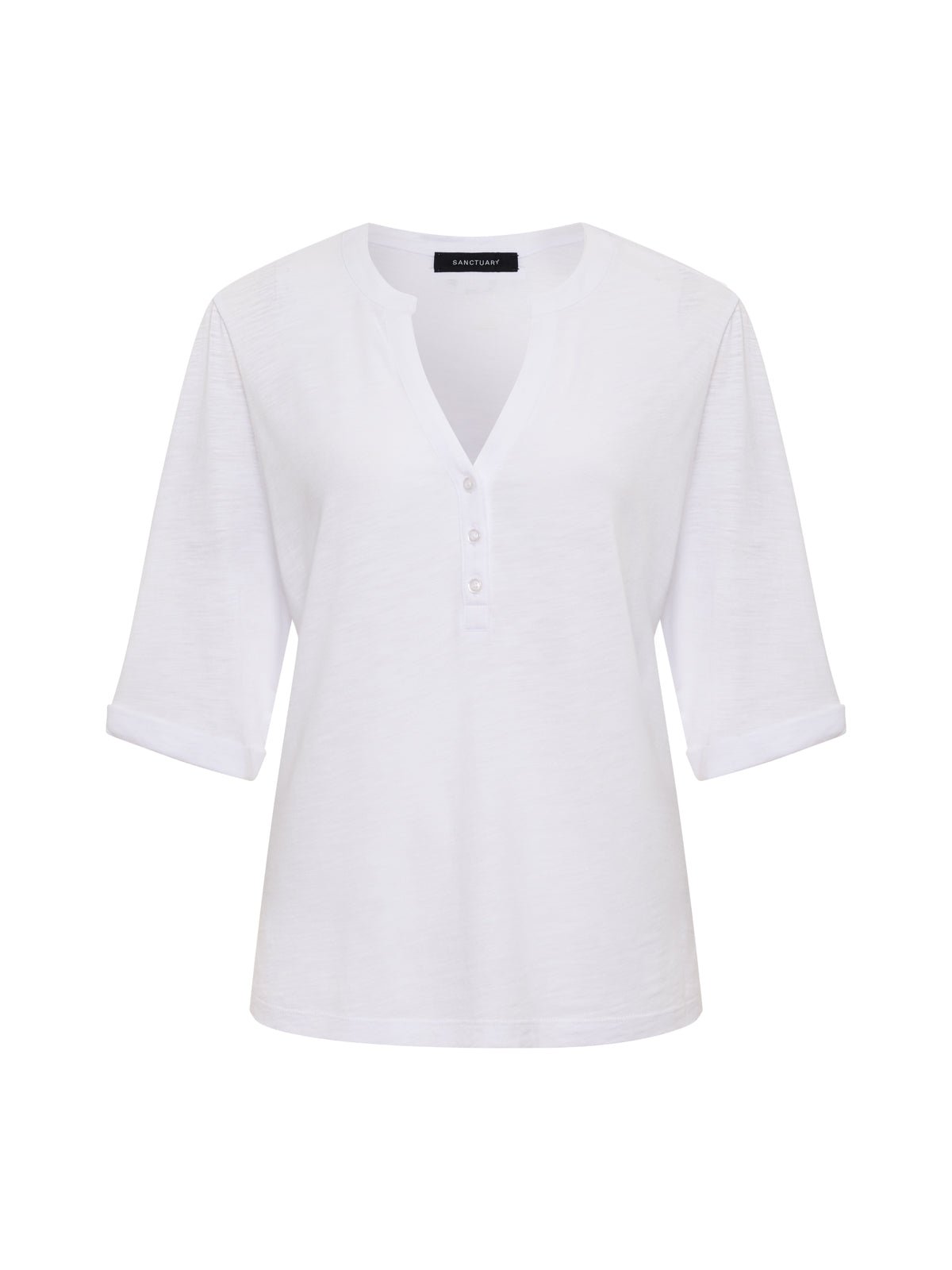 Rolled Sleeve Tee White - Image 7