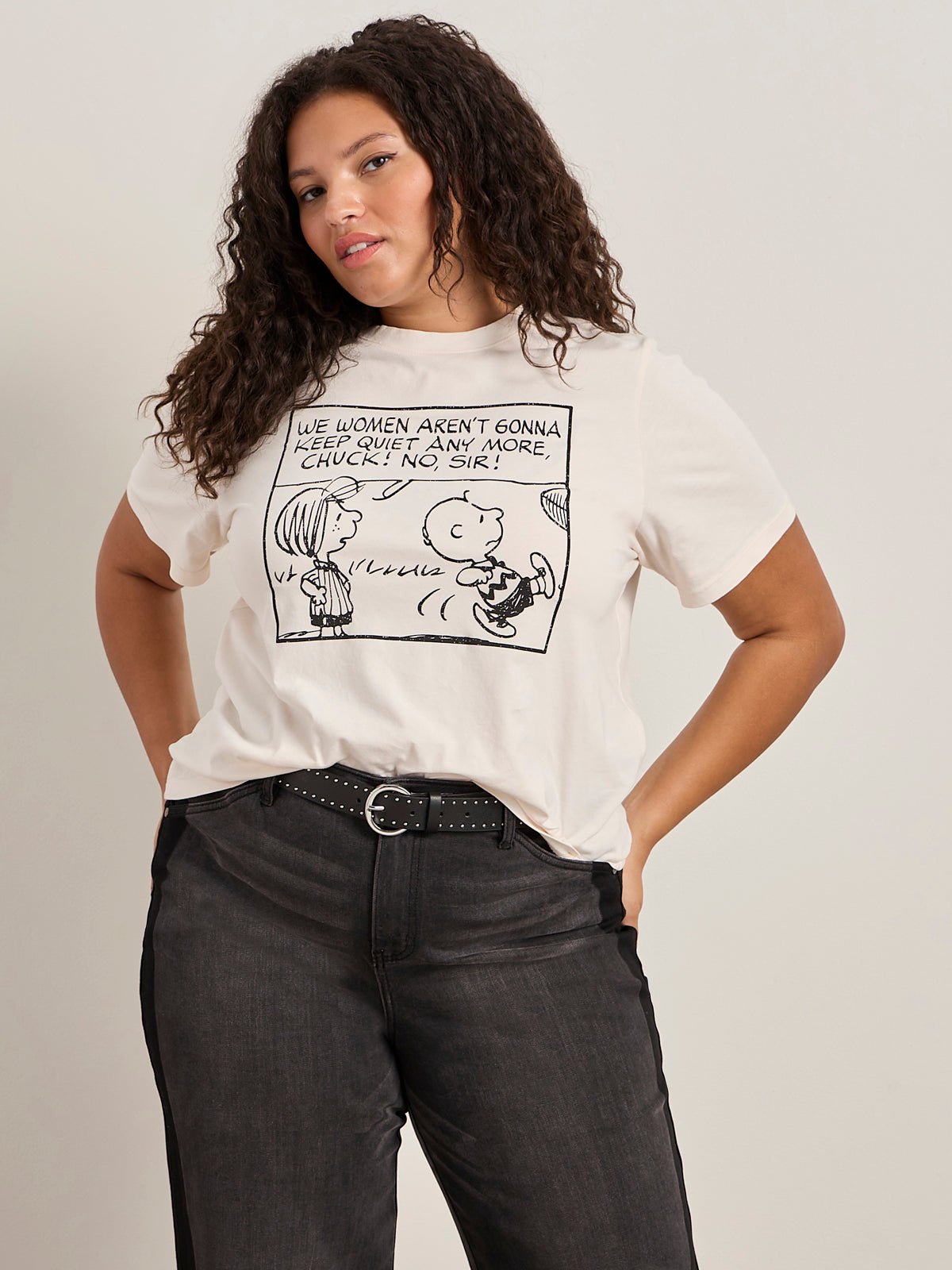 Sanctuary x PEANUTS 75th Anniversary Aren't Gonna Keep Quiet Tee - Image 2