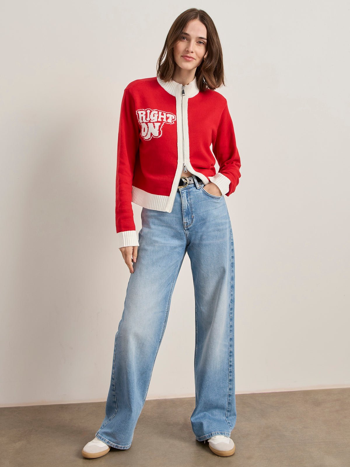 Sanctuary x PEANUTS 75th Anniversary Joe Cool Zip Up Sweater - Image 2