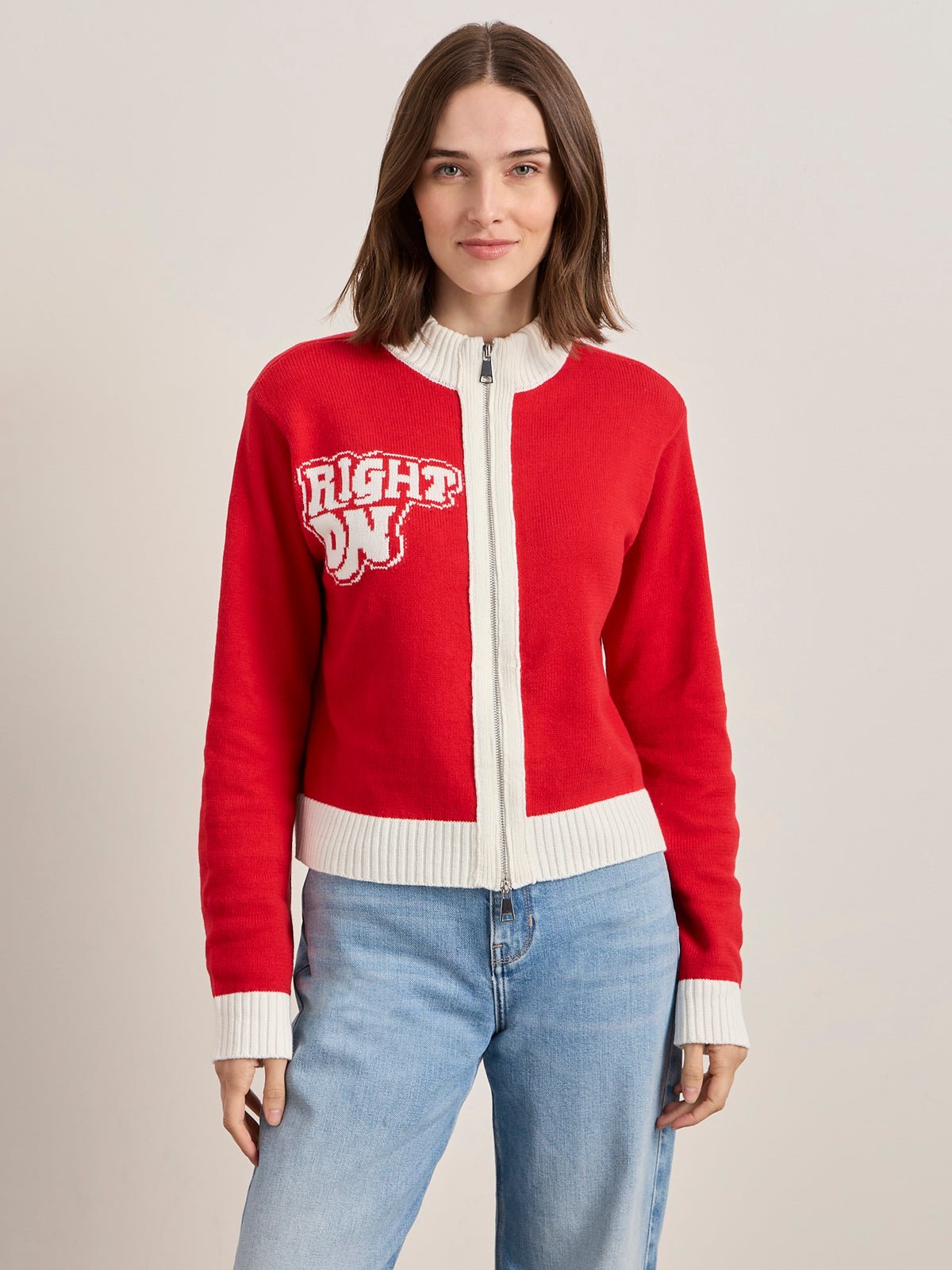 Sanctuary x PEANUTS 75th Anniversary Joe Cool Zip Up Sweater - Image 3