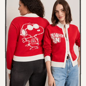 Sanctuary x PEANUTS 75th Anniversary Joe Cool Zip Up Sweater