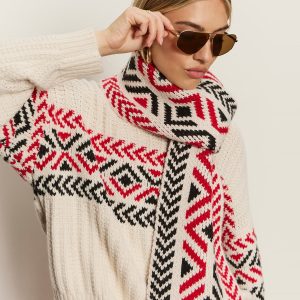 Send It Scarf Chalk Multi