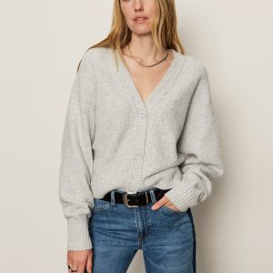 Shimmer Cardi Heather Grey Sparkle