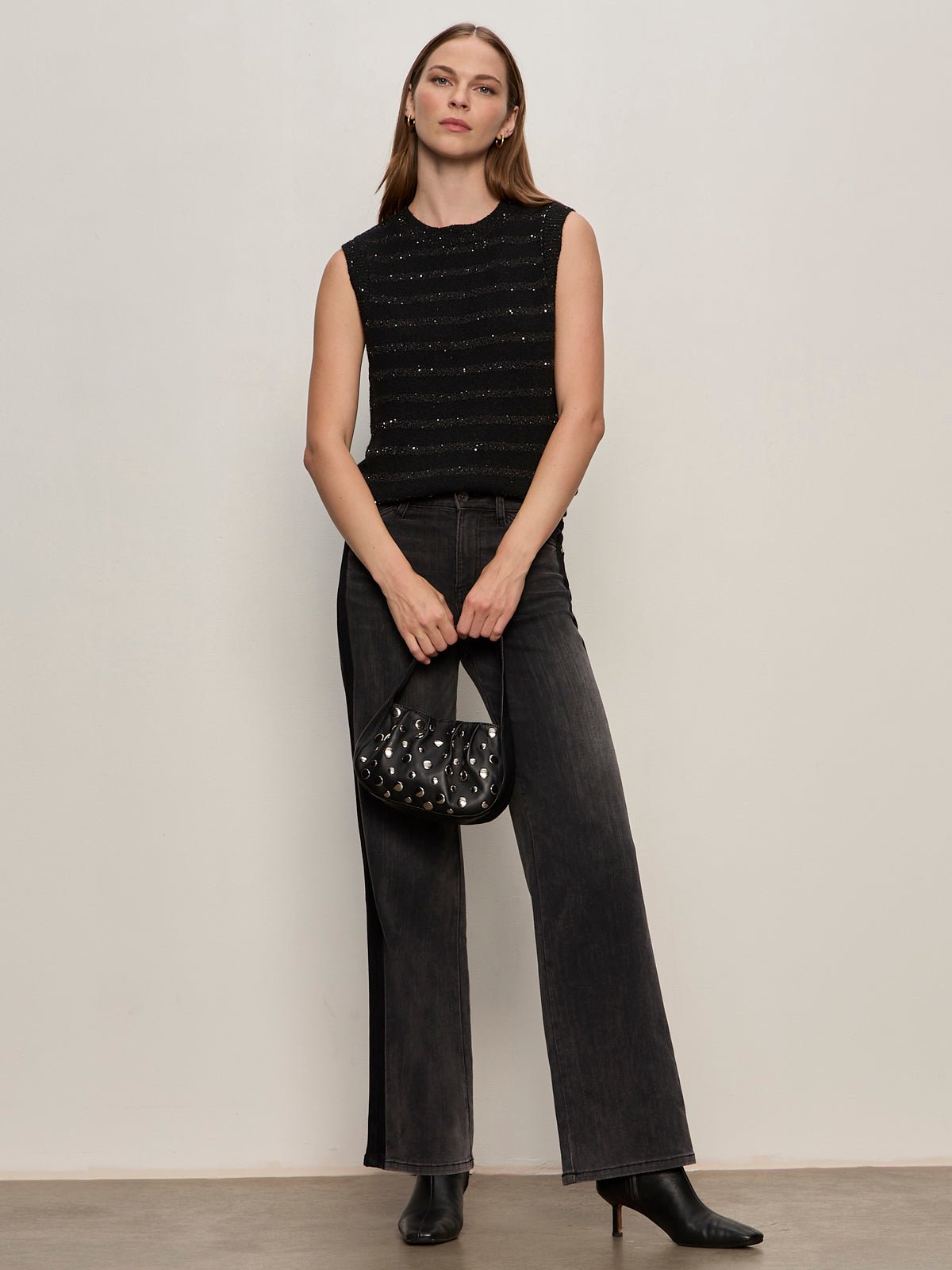 Shine Sweater Shell Black With Black Shine - Image 6