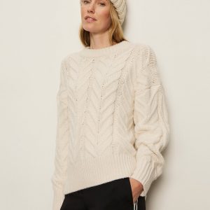 Snow Bunny Statement Sweater Chalk