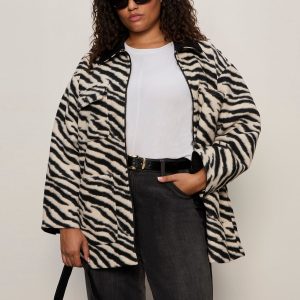 Soiree Barn Jacket Striking Zebra Extended Sizing