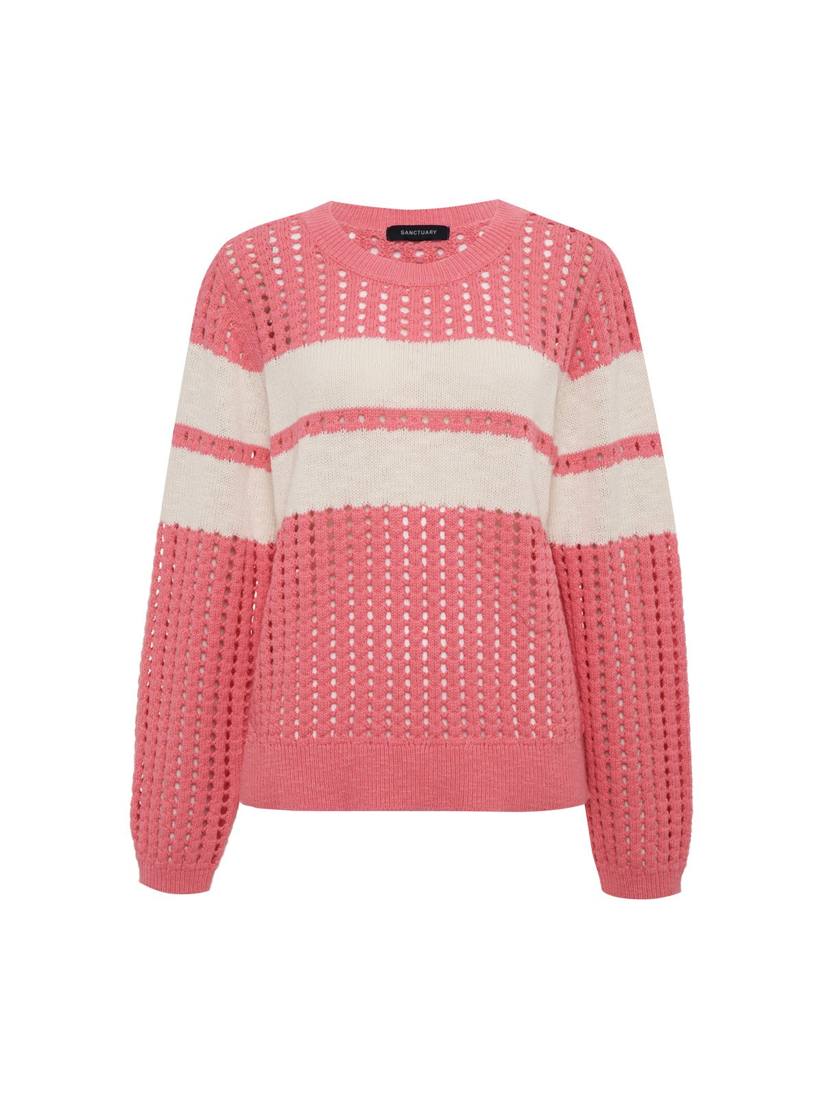Sporty Openwork Popover Bloom Pink with Collagen Stripe - Image 7