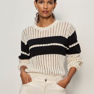 Sporty Openwork Popover Collagen with Black