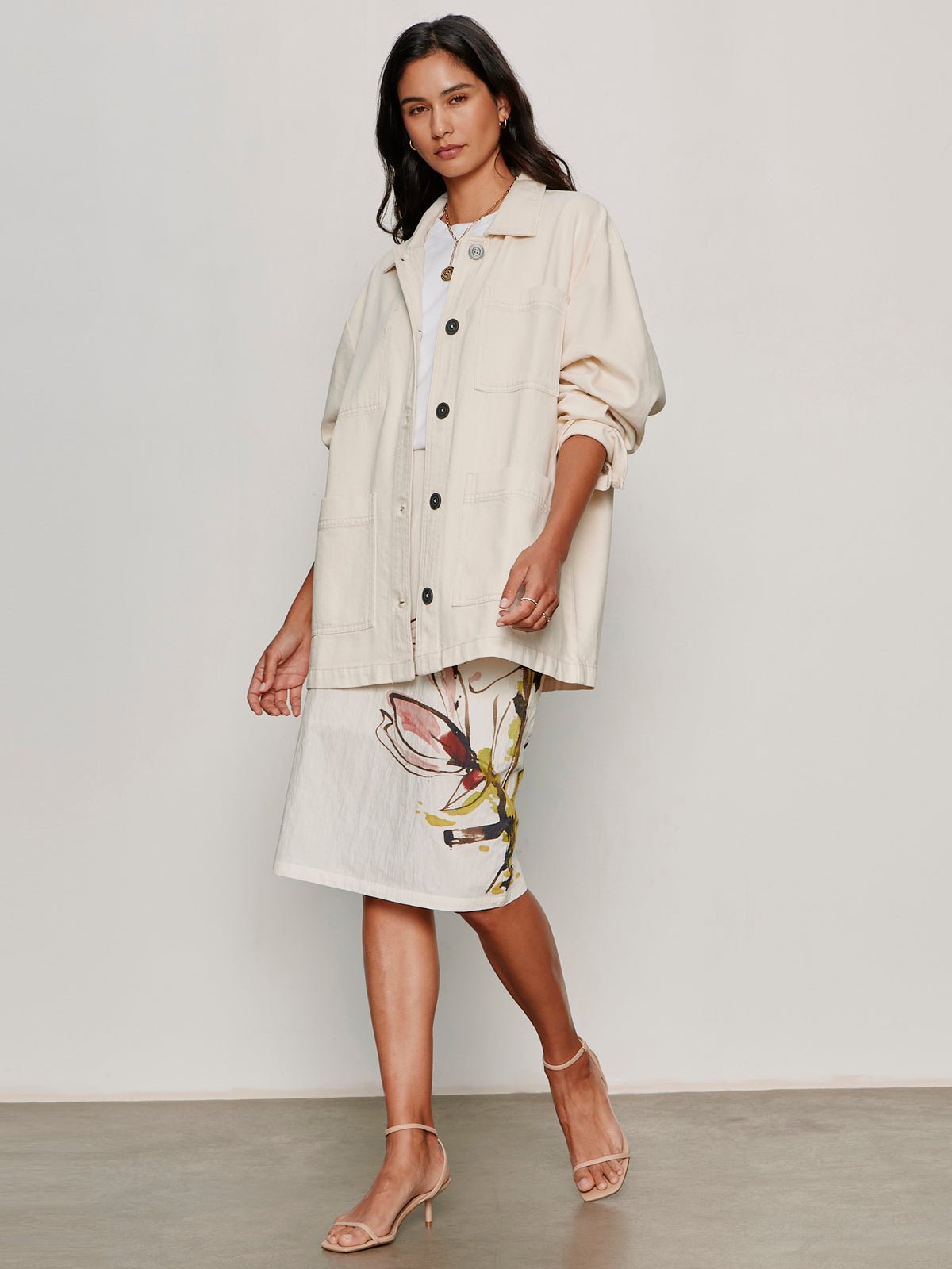 Spring Fleur Pencil Skirt Fleur - Image 7