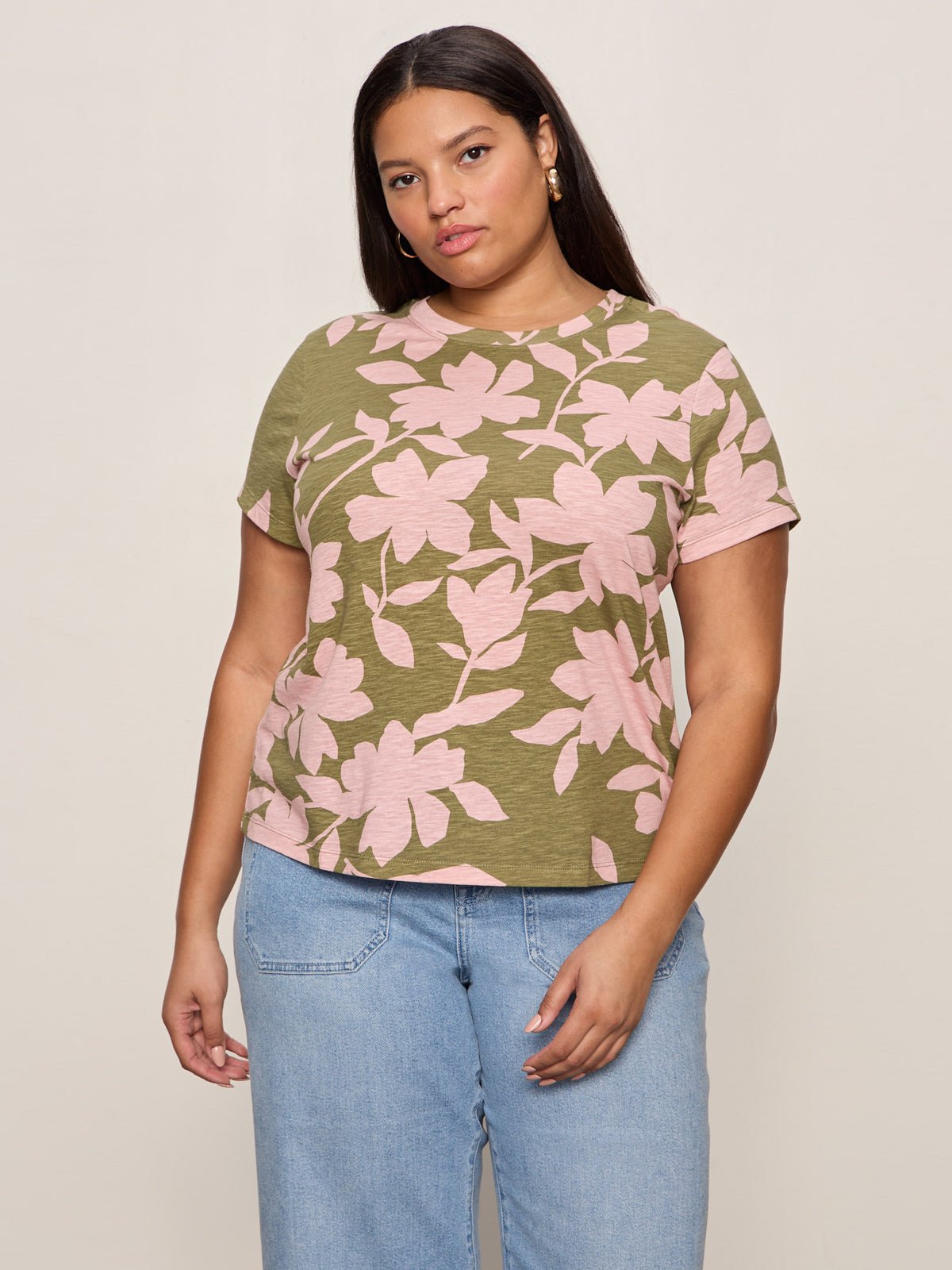 The Perfect Tee Pink Silhouette Extended Sizing - Image 2
