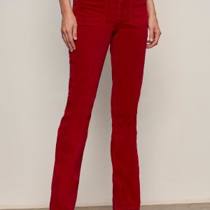 Velveteen Brook Bootcut Pant Cherry Lacquer Petite Sizing